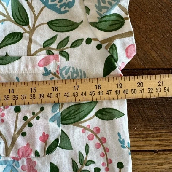 Jayes Studio Women’s Pajama Top White Pink Blue Floral Size XS (2/4) - Picture 4 of 6